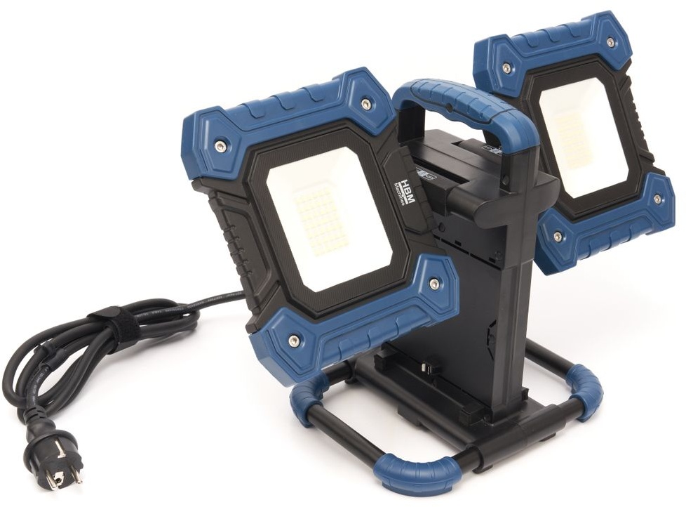 HBM LED stelbare bouwlamp 2 x 30 Watt, 2 x 5650 lumen, 6500K