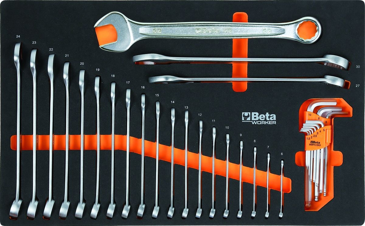 Beta XL Fyldt værktøjsvogn C2400S - 398 Dele. Beta XL Fyldt værktøjsvogn C2400S - 398 Dele.