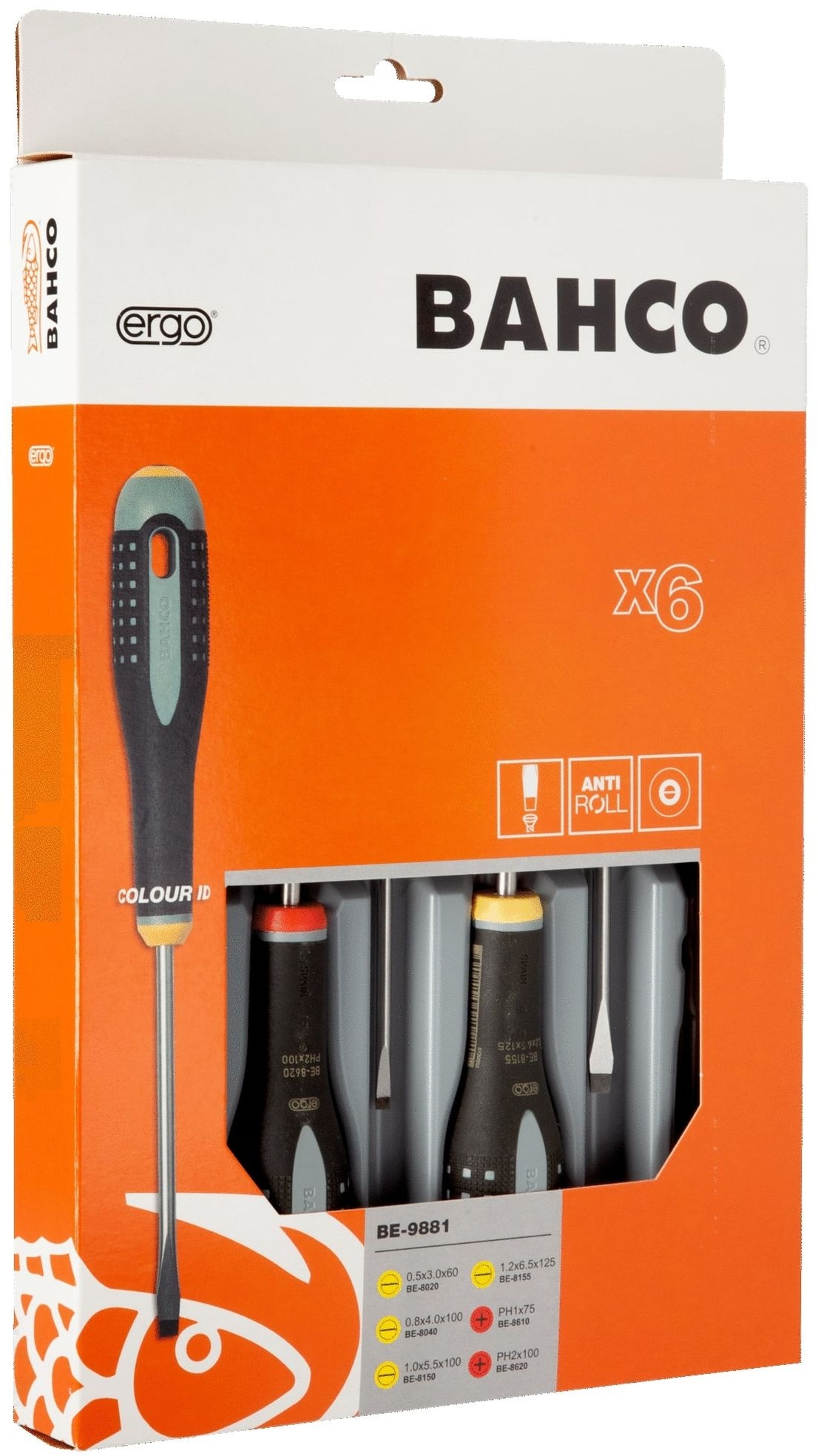 Bahco Skruetrækkersæt 6-dlg BE-9881 Bahco Skruetrækkersæt 6-dlg BE-9881