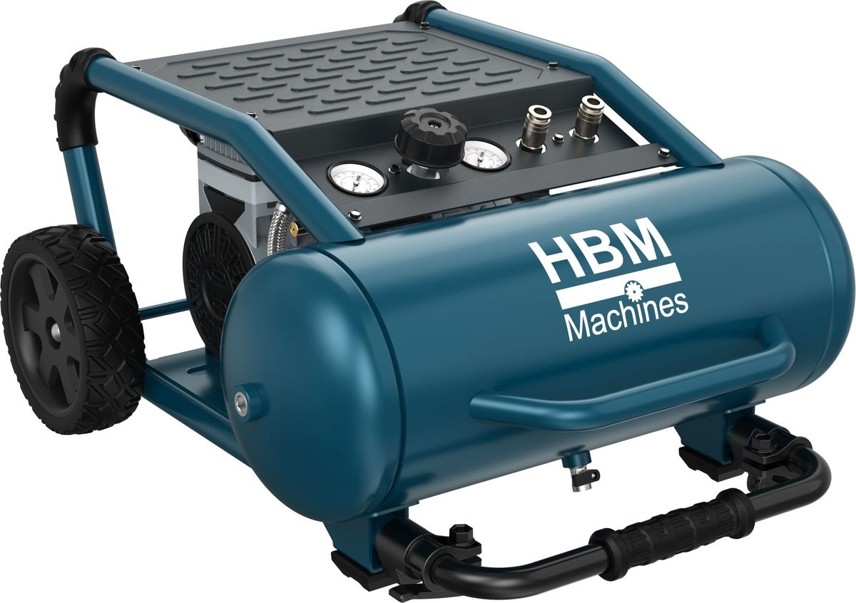 HBM oliefri stille kompressor, 19 liter.