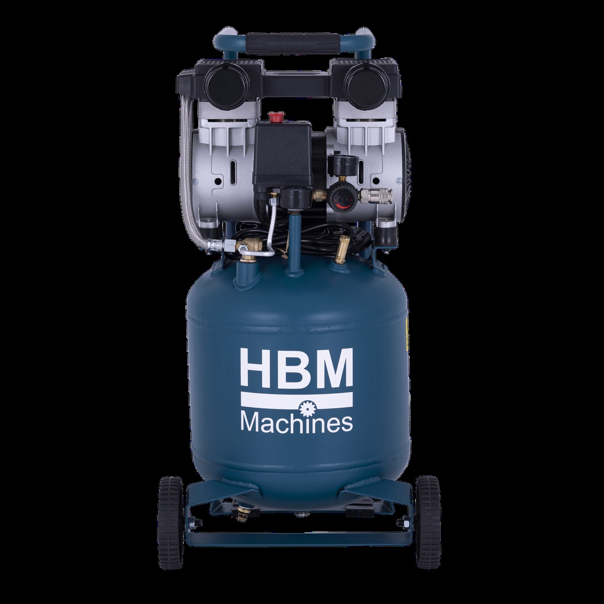 HBM lodret støjsvag kompressor, 24 liter. HBM lodret støjsvag kompressor, 24 liter.