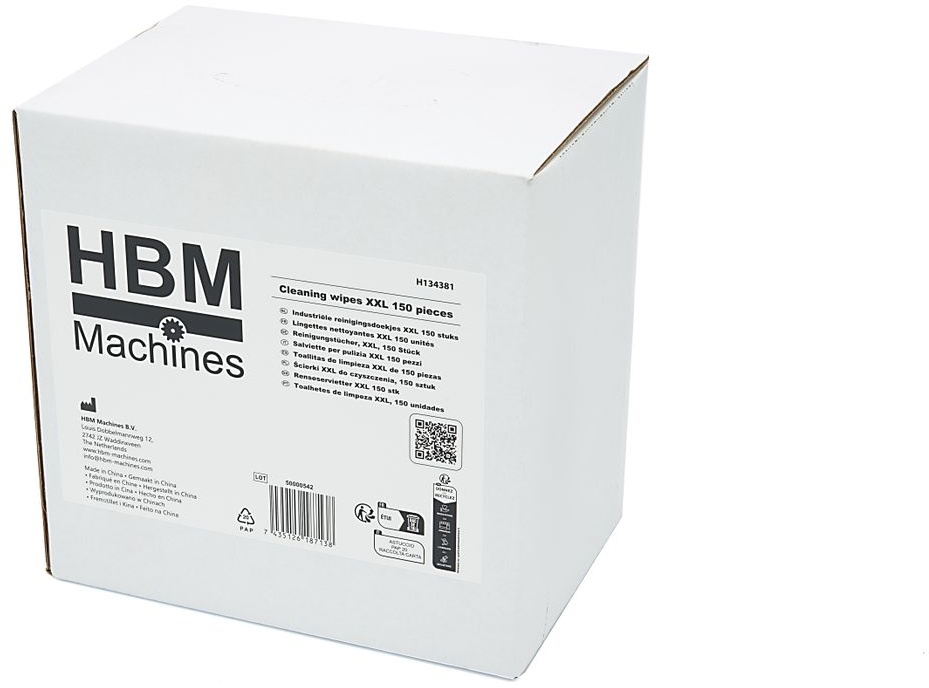 HBM industriële reinigingsdoekjes, cleaning wipes XXL, 150 stuks HBM industriële reinigingsdoekjes, cleaning wipes XXL, 150 stuks