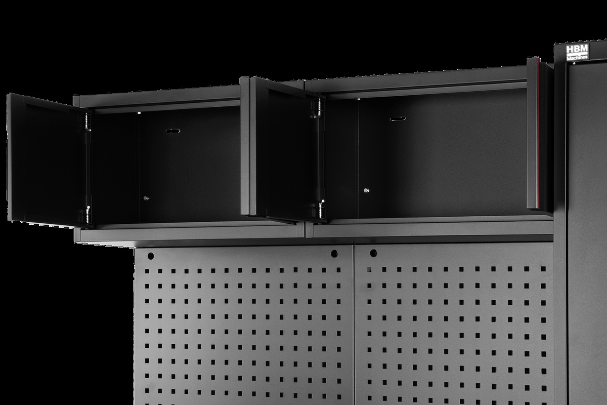 HBM modulair werkplaatssysteem 6-delig, zwart rood, model B