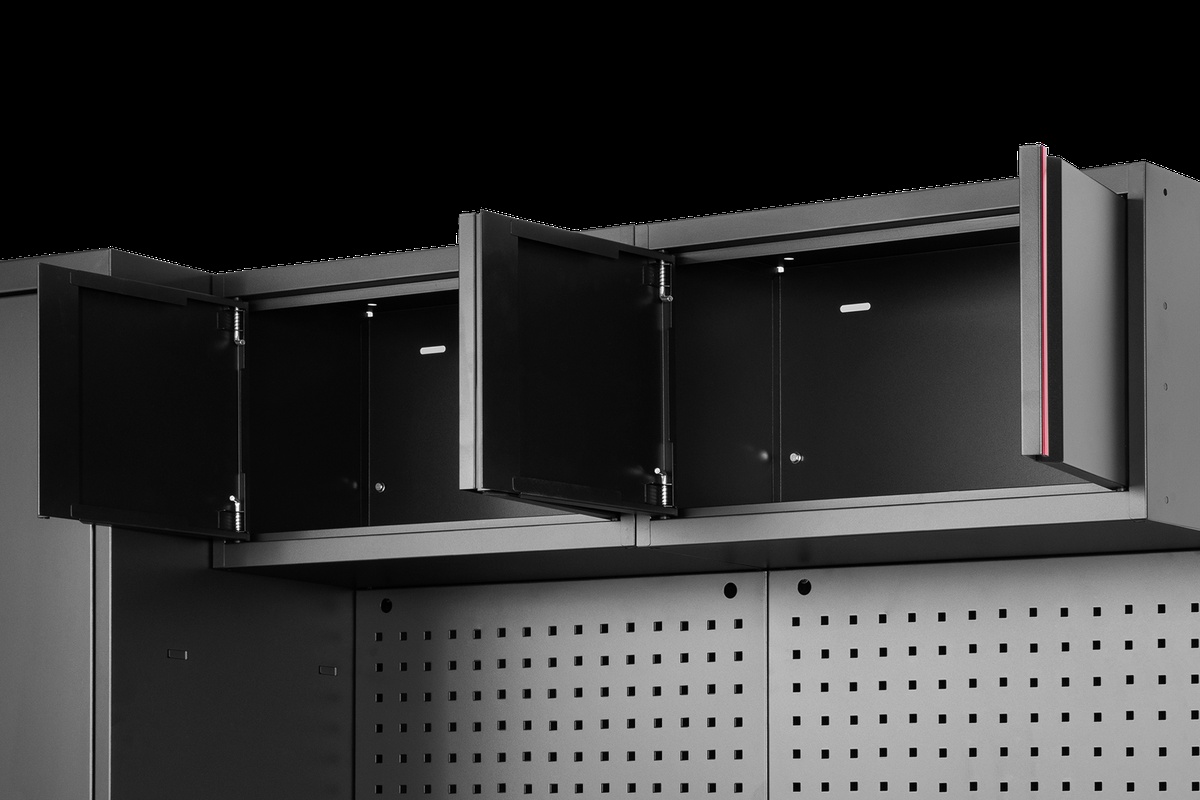 HBM modulair werkplaatssysteem 6-delig, zwart rood, model A