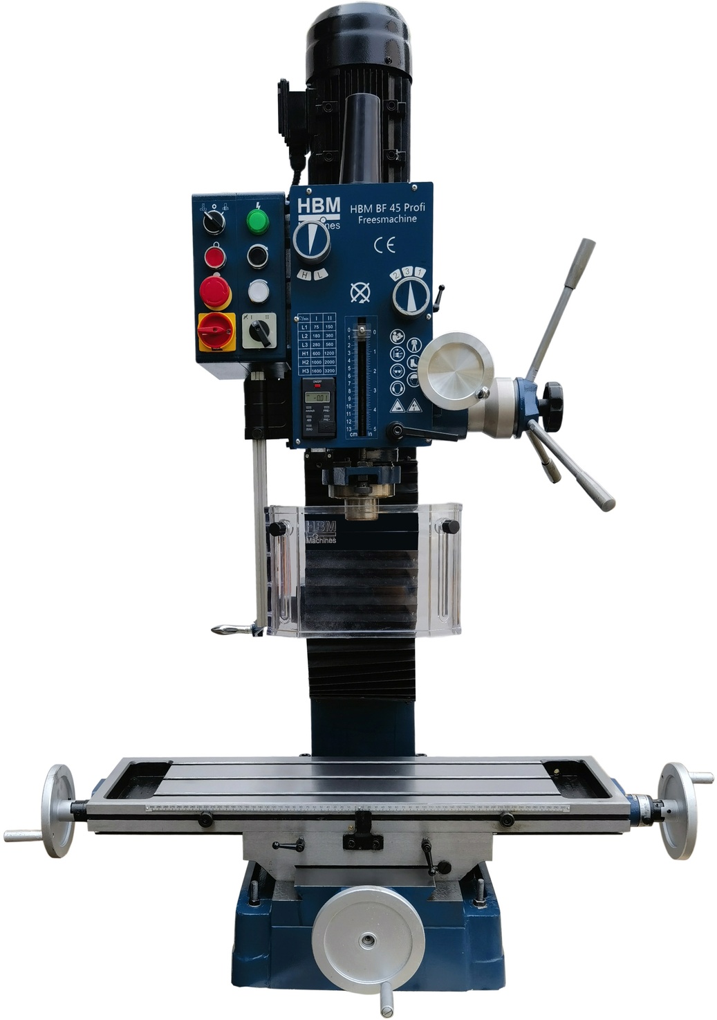HBM fræsemaskine BF 45 400 Volt. HBM fræsemaskine BF 45 400 Volt.