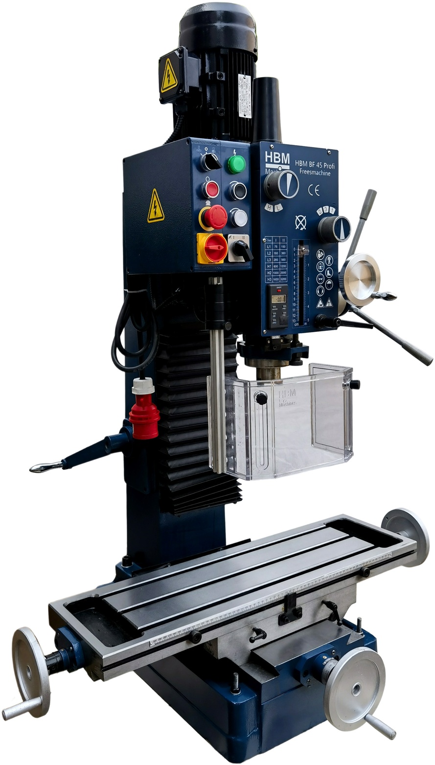 HBM fræsemaskine BF 45 400 Volt. HBM fræsemaskine BF 45 400 Volt.