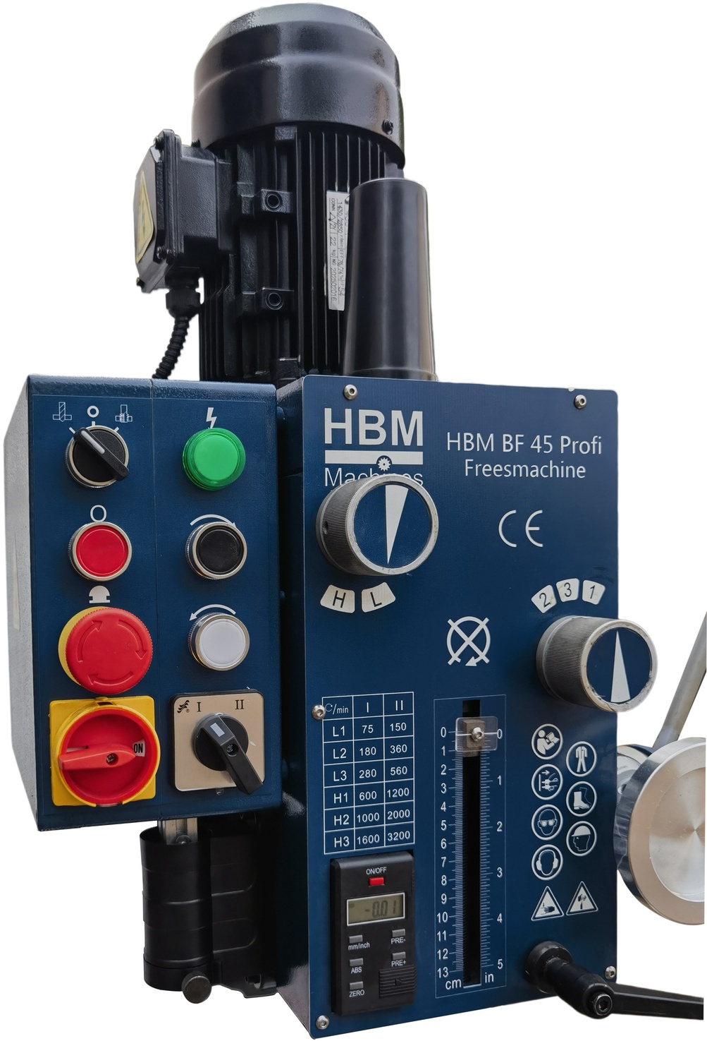 HBM fræsemaskine BF 45 400 Volt. HBM fræsemaskine BF 45 400 Volt.