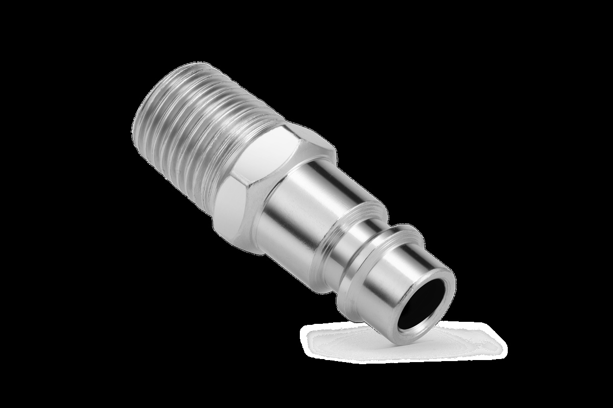 HBM Euro insteeknippel uitwendig 1/4 inch