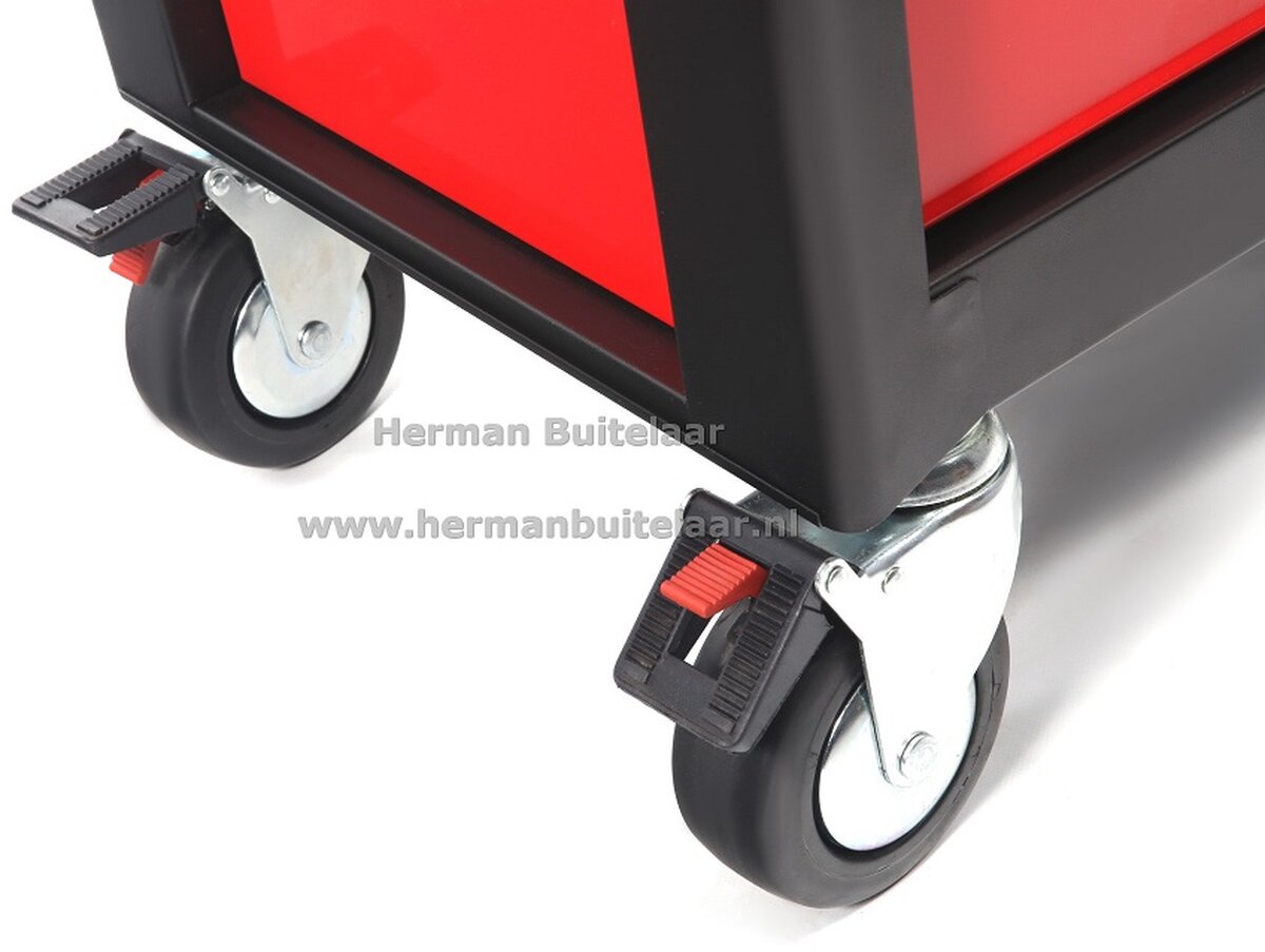 HBM Professional 283 stykke Deluxe Filled Tool Trolley RED