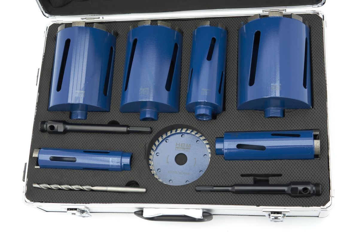 HBM diamant kernebore sæt 12-delt HBM diamant kernebore sæt 12-delt