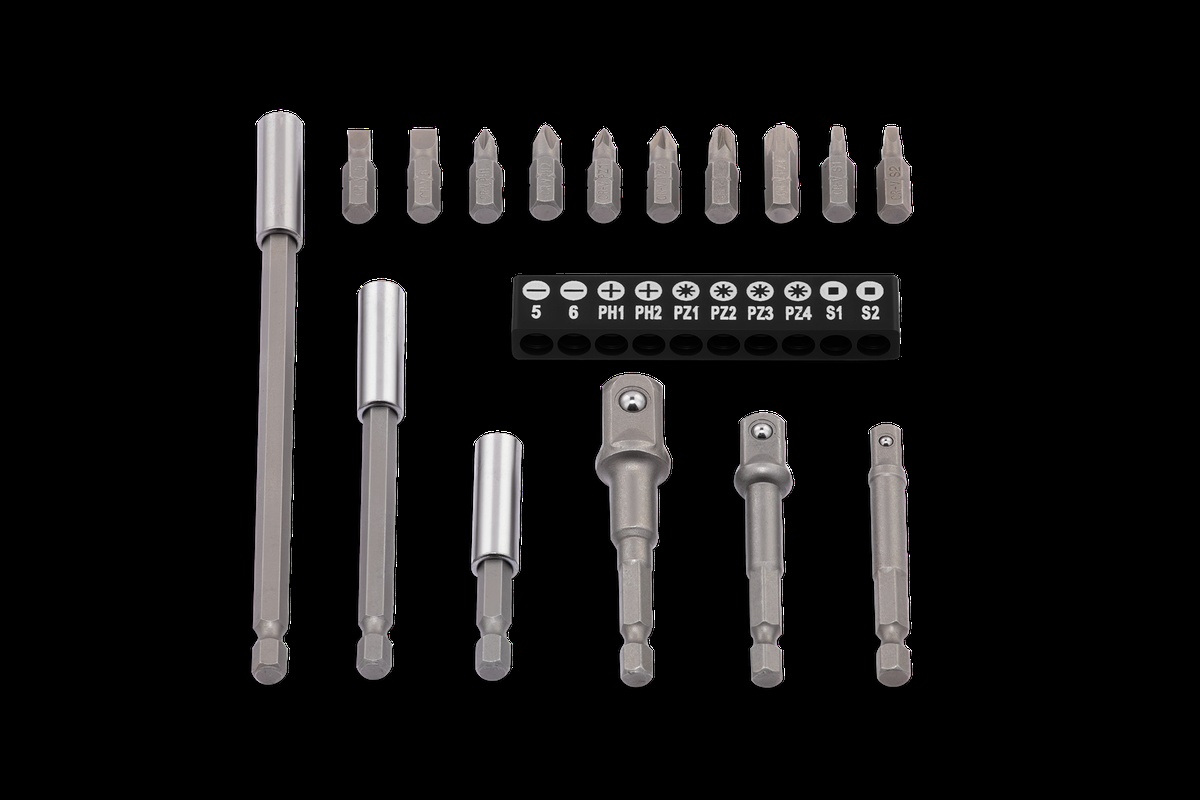 HBM HEX forlængerdele, adapter og bitset 16-delt. HBM HEX forlængerdele, adapter og bitset 16-delt.