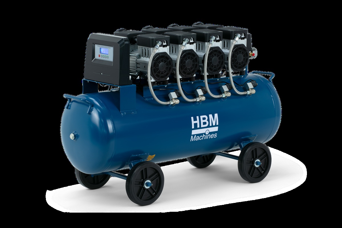 HBM lydsvag kompressor, 4PK, 120 liter.