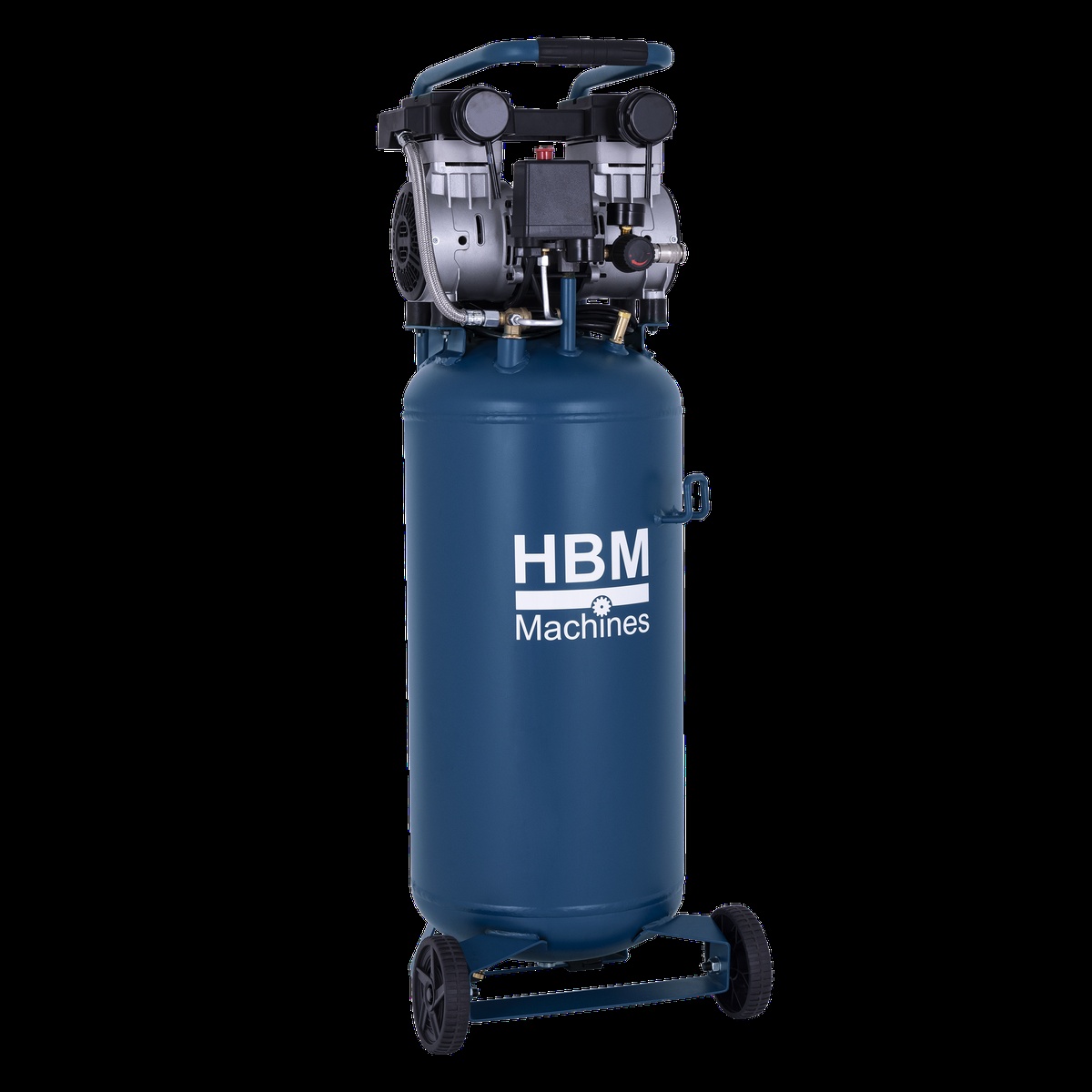 HBM vertikal stille kompressor, 50 liter. HBM vertikal stille kompressor, 50 liter.