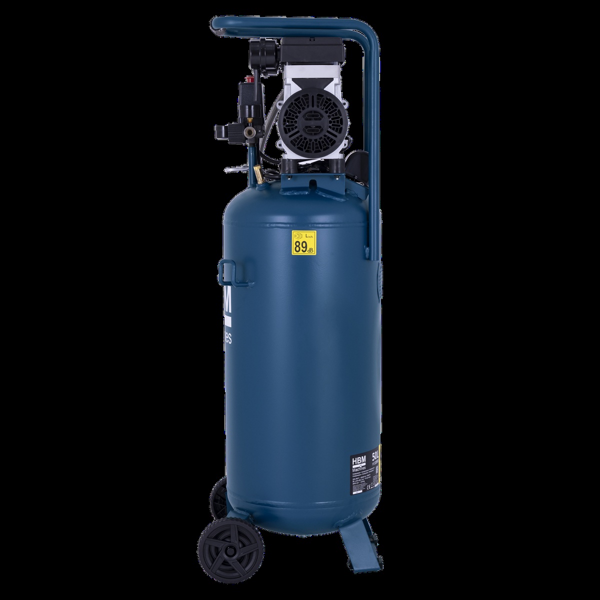 HBM vertikal stille kompressor, 50 liter. HBM vertikal stille kompressor, 50 liter.