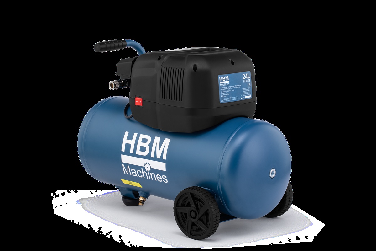 HBM oliefri kompressor 24 liter HBM oliefri kompressor 24 liter