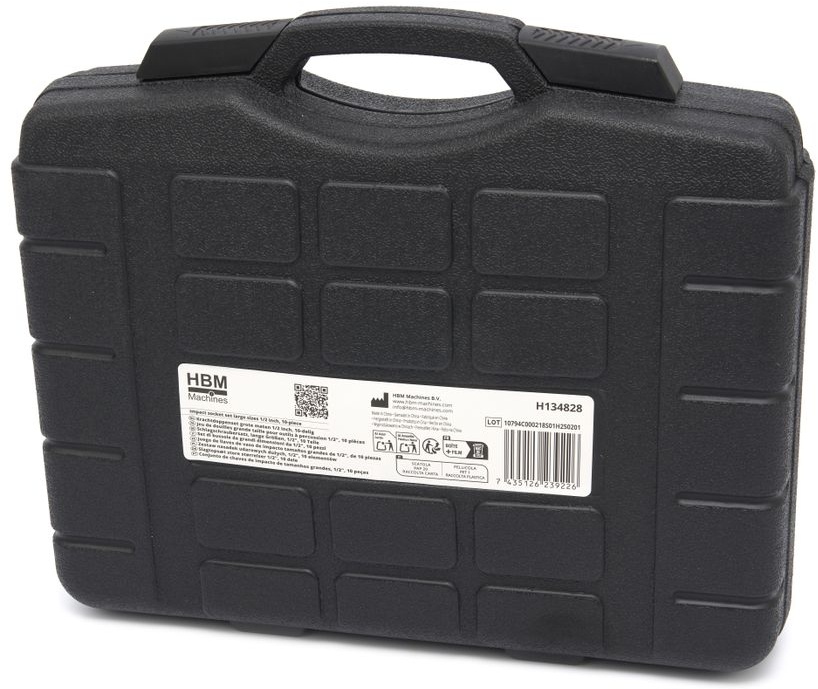 HBM krafttopnøglesæt store størrelser 1/2 inch, 10-delt. HBM krafttopnøglesæt store størrelser 1/2 inch, 10-delt.