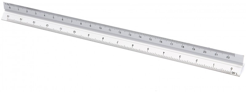 HBM Aluminium Schaalliniaal 300 mm - Centimeter en Millimeter
