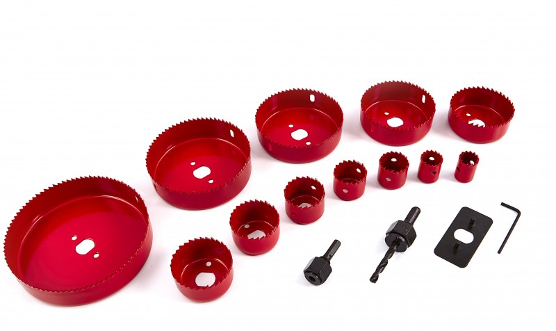 HBM 16-delige gatzagenset 19-127 mm voor hout en gipsplaat HBM 16-delige gatzagenset 19-127 mm voor hout en gipsplaat
