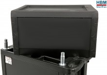 HBM gereedschap opzetkast 4 laden rood 470x690x400 mm, met sleutel, zachtsluitend, gevuld