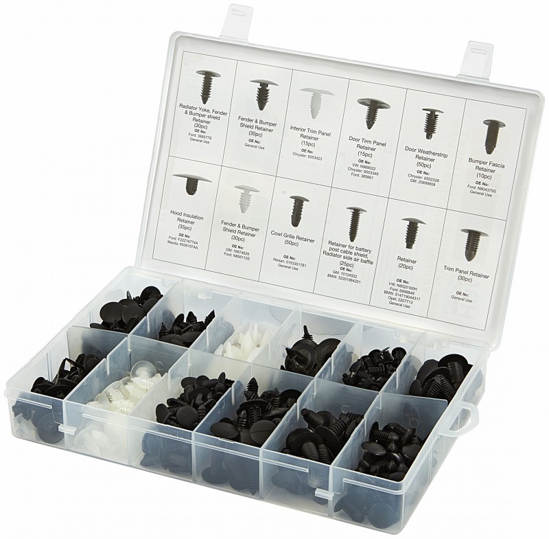 HBM 340-delige Assortiment Universele Bekleding Clips