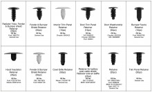 HBM 340-delige Assortiment Universele Bekleding Clips