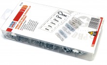 HBM 150-delig Borgclip Assortiment voor Gereedschapswand HBM 150-delig Borgclip Assortiment voor Gereedschapswand