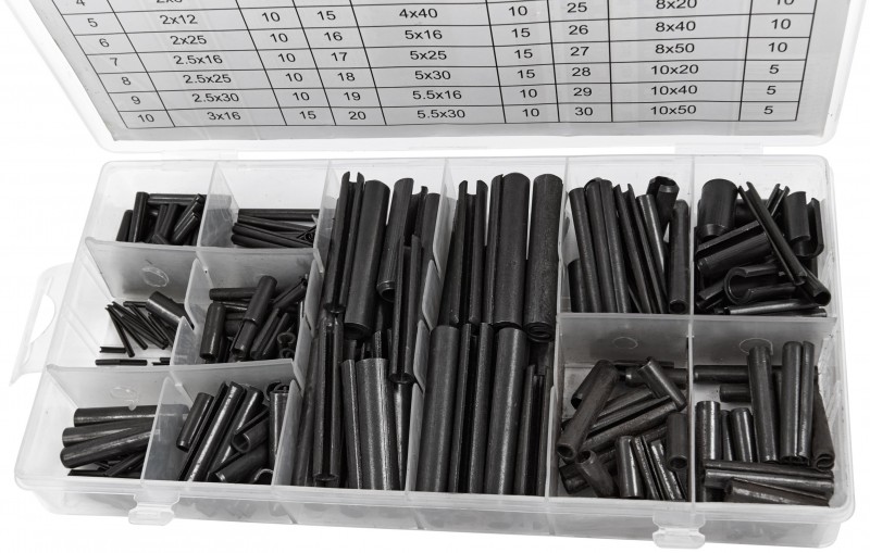 HBM 315-delig Spanstiften Assortiment Metrische Maten voor Gereedschapswand HBM 315-delig Spanstiften Assortiment Metrische Maten voor Gereedschapswand