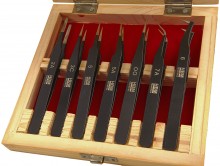 HBM Professionele 7-delige Anti-Magnetische RVS Pincet Set HBM Professionele 7-delige Anti-Magnetische RVS Pincet Set