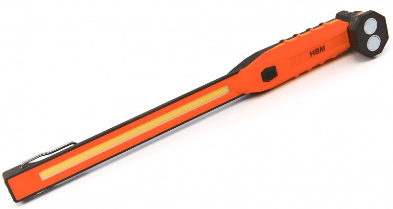 HBM oplaadbare LED zaklamp 300 lumen, extra smal, 36 cm, 3 W, draagbaar HBM oplaadbare LED zaklamp 300 lumen, extra smal, 36 cm, 3 W, draagbaar