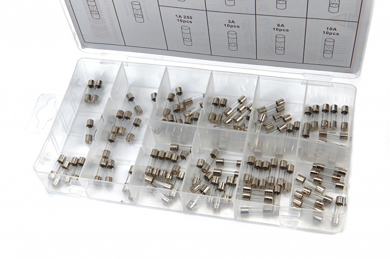 HBM 100-delige Glaszekeringen Assortiment voor Gereedschapswand