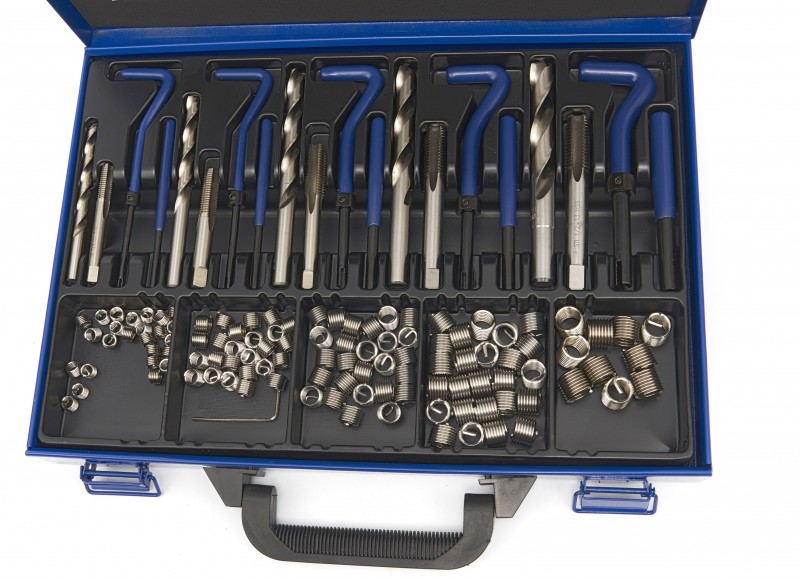 HBM UNC schroefdraad reparatieset met opbergkoffer HBM UNC schroefdraad reparatieset met opbergkoffer