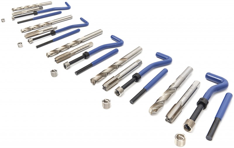 HBM UNC schroefdraad reparatieset met opbergkoffer HBM UNC schroefdraad reparatieset met opbergkoffer