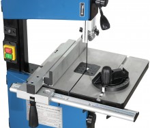 HBM hout lintzaag 250 mm, 375 W, 230 V, kantelbaar, verlichting, 800 m/min, 150 mm snijbereik, stofzuigeraansluiting