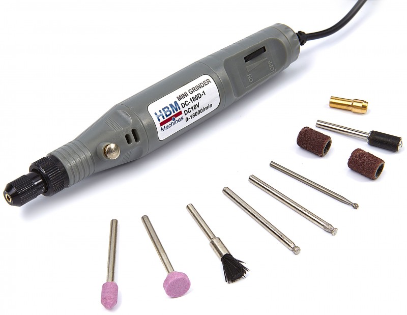HBM Variabel Graveerapparaat / Multitool 230 V Inclusief 10 Accessoires