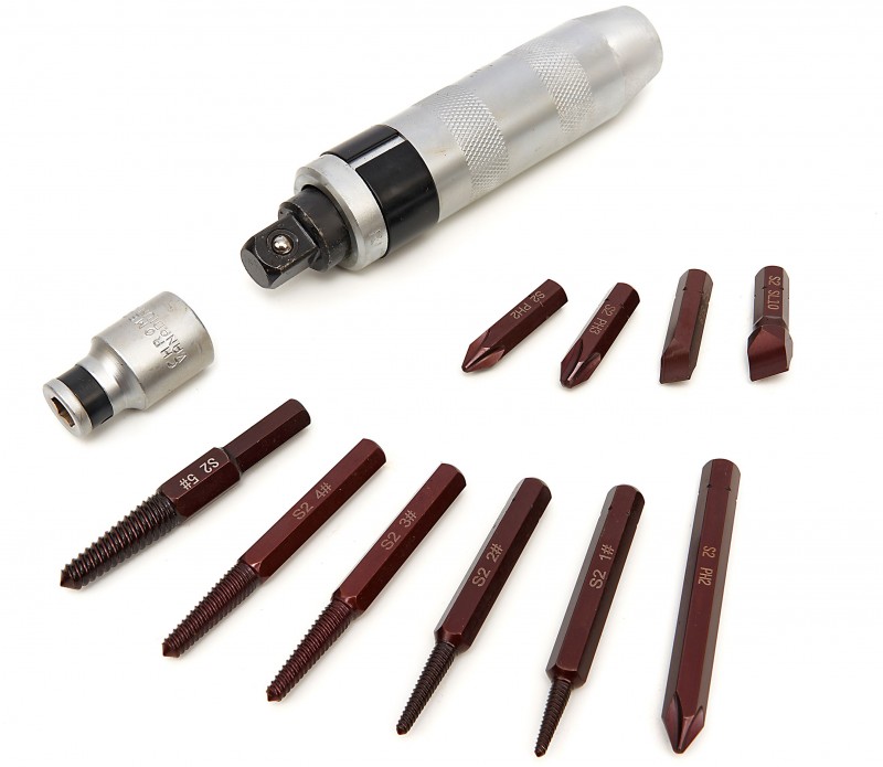 HBM 13-delige Slagschroevendraaier met Dolle Bouten Remover Set