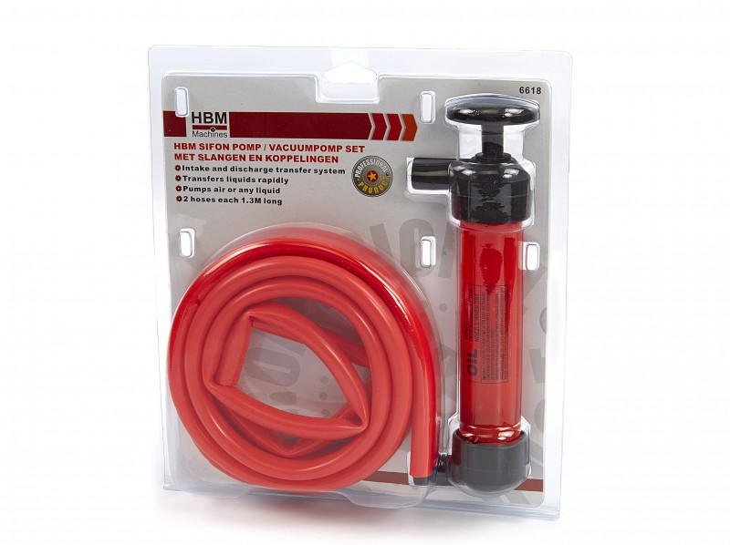 HBM Sifonpomp / Vacuumpomp / Hevelpomp Set met Slangen en Koppelingen
