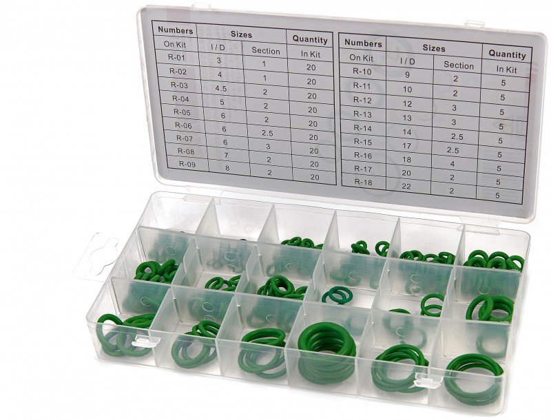 HBM 225-delig O-Ringen Assortiment voor Airco Systemen