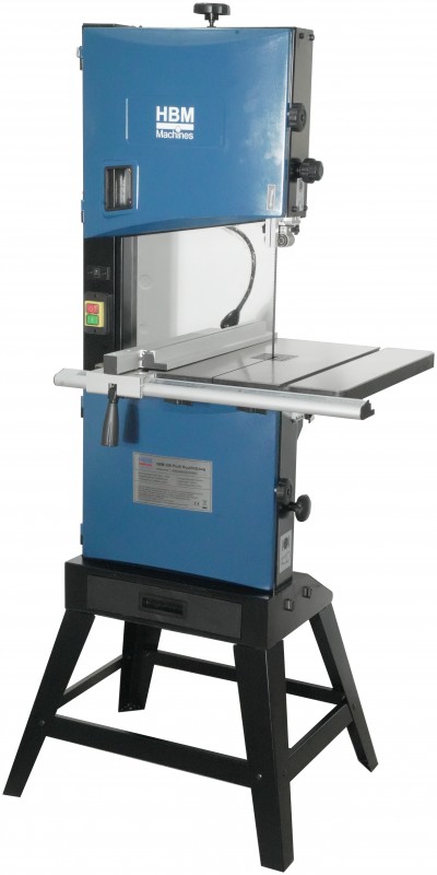 HBM hout lintzaag 350 mm, 1100 W, 230 V, uitlading 340 mm, kantelhoek 45° HBM hout lintzaag 350 mm, 1100 W, 230 V, uitlading 340 mm, kantelhoek 45°