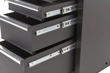 HBM gereedschapskast zwart 6 laden, gevuld, 40 kg, 390 x 460 x 860 mm