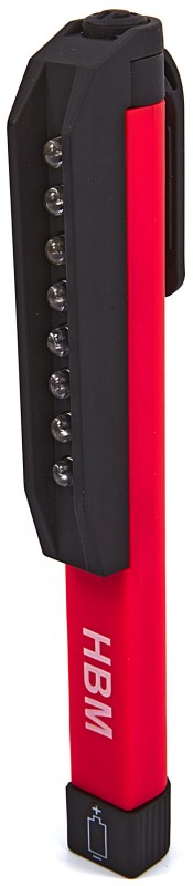 HBM 8-LED magnetische mini zaklamp - 22 lm, draagbaar, kunststof, 160 mm, AAA batterijen inbegrepen HBM 8-LED magnetische mini zaklamp - 22 lm, draagbaar, kunststof, 160 mm, AAA batterijen inbegrepen