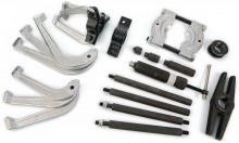 HBM hydraulische poelietrekker- en lagertrekkerset 23-delig 10 ton, geschikt voor werkstukken 100/150/200 mm, met koffer