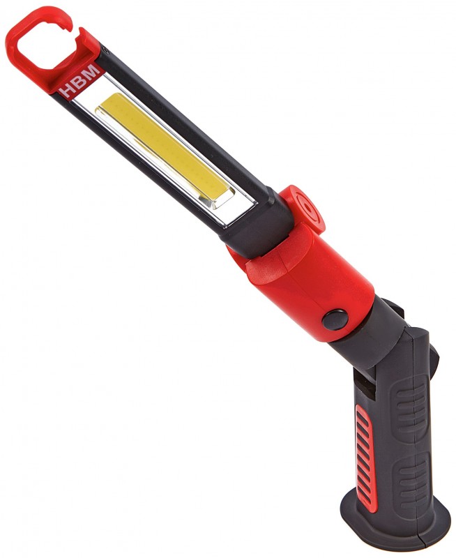 HBM opvouwbare LED zaklamp 200 lumen rood