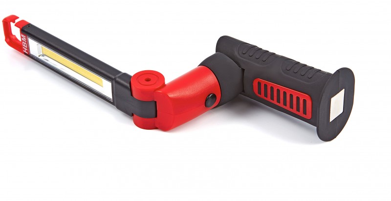HBM opvouwbare LED zaklamp 200 lumen rood