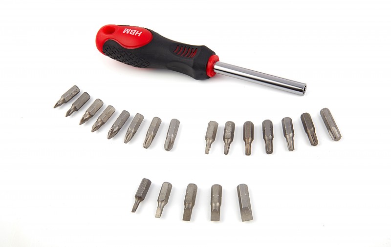 HBM 37-delige Profi Schroevendraaier- en Bitset Sleufkop, Philips, Pozidriv, Torx
