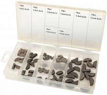 HBM 80-delig Halve Maan Spie Assortiment voor Gereedschapswand