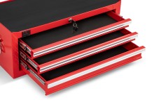 HBM Gereedschap Opzetkast Rood, Stapelbaar, Gevuld, Sleutelslot 670 x 315 x 265 mm