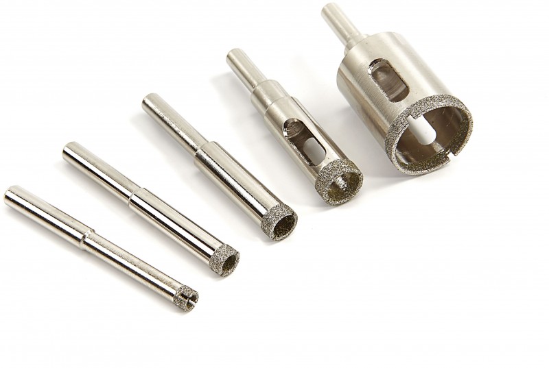 HBM 5-delige Diamant Gatzagenset voor Beton, Glas, Natuursteen, Tegel, Cellenbeton en Porselein