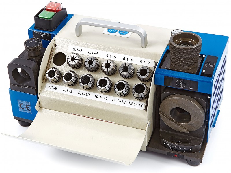 HBM Borenslijper / Borenslijpmachine Model 1 2-13 mm, ER20, CBN 200, 220 V, 5100 rpm, 10 kg