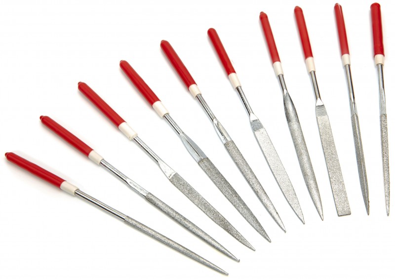HBM 10-delige Diamant Vijlenset 4 x 160 mm