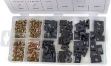 HBM 170-dele Skruer og Bolt Clips Sortiment til Værktøjsvæg.